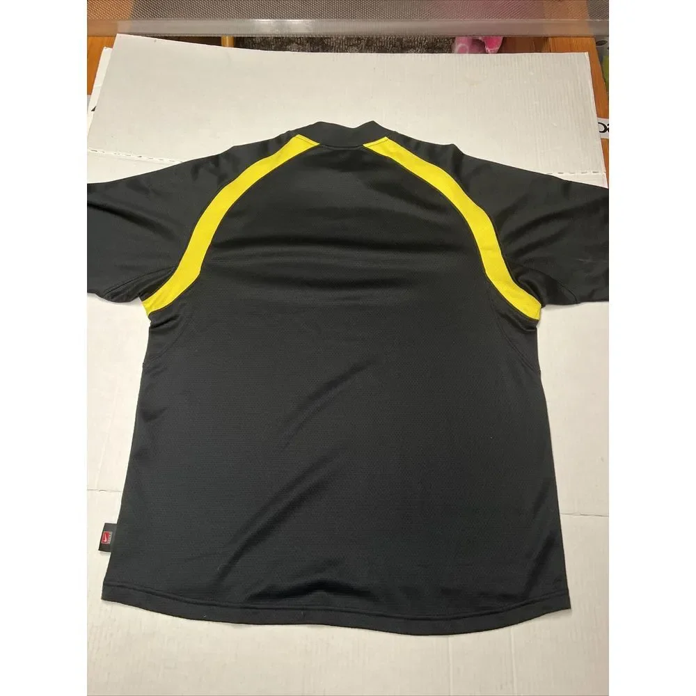 Nike Team Sphere Dry Oregon Ducks Short Sleeve Shirt‎ Men's Large Black Yellow
